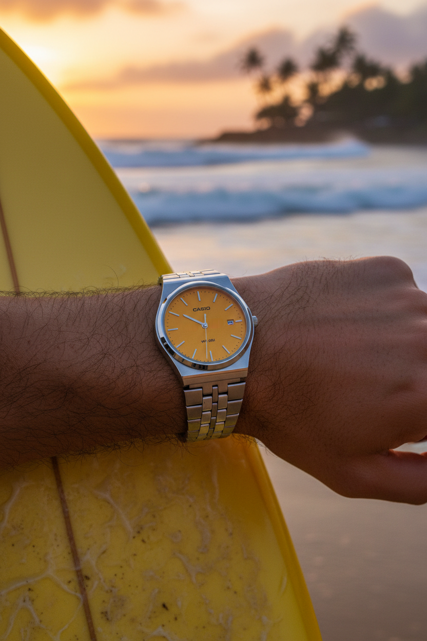 Reloj Casio MTP-B145D-9AV Naranja