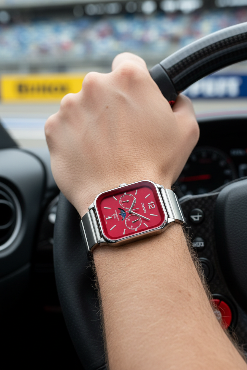 Reloj Casio MTP-M305D-4AV Rojo