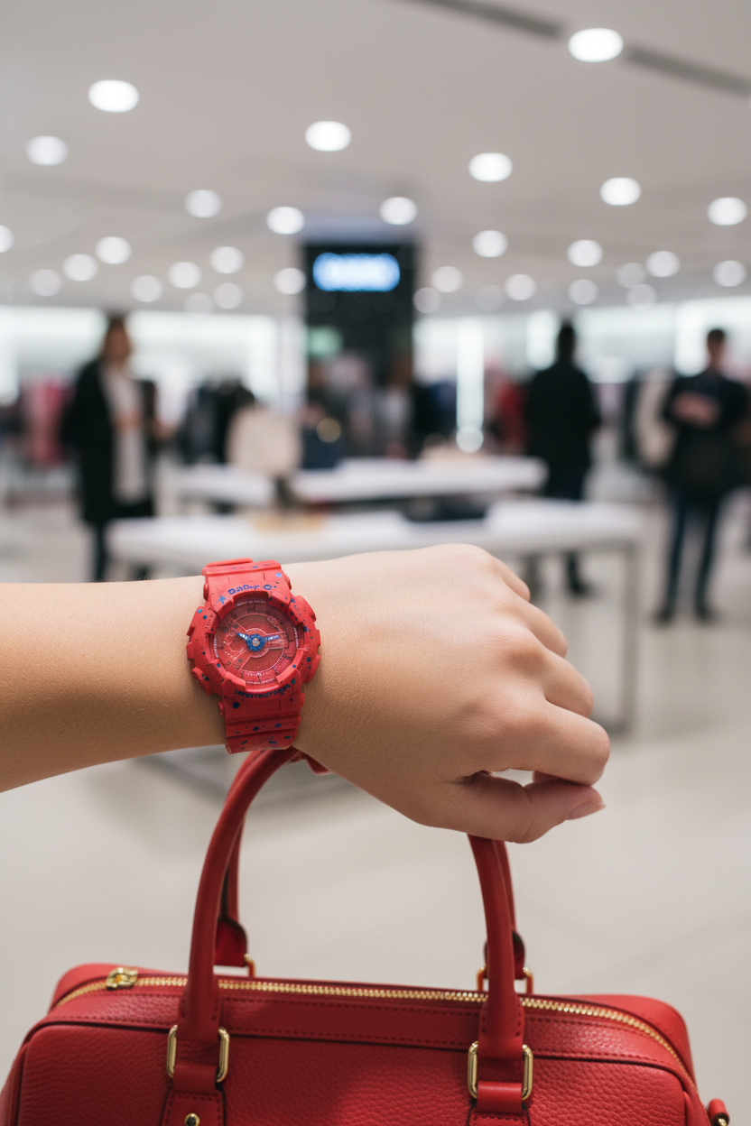 Reloj Casio Baby-G BA-110ST-4A Rojo