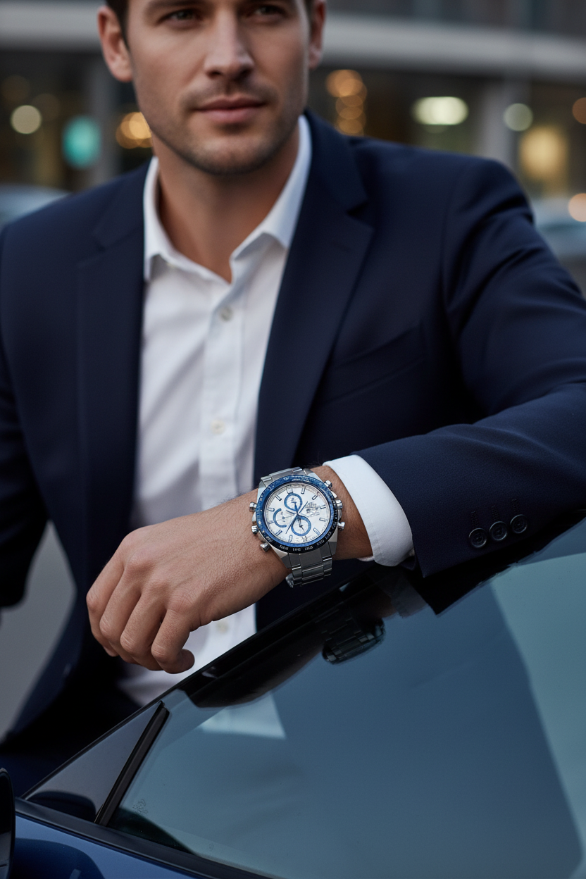 Reloj Casio Edifice EFR-574DE-7AVU Blanco