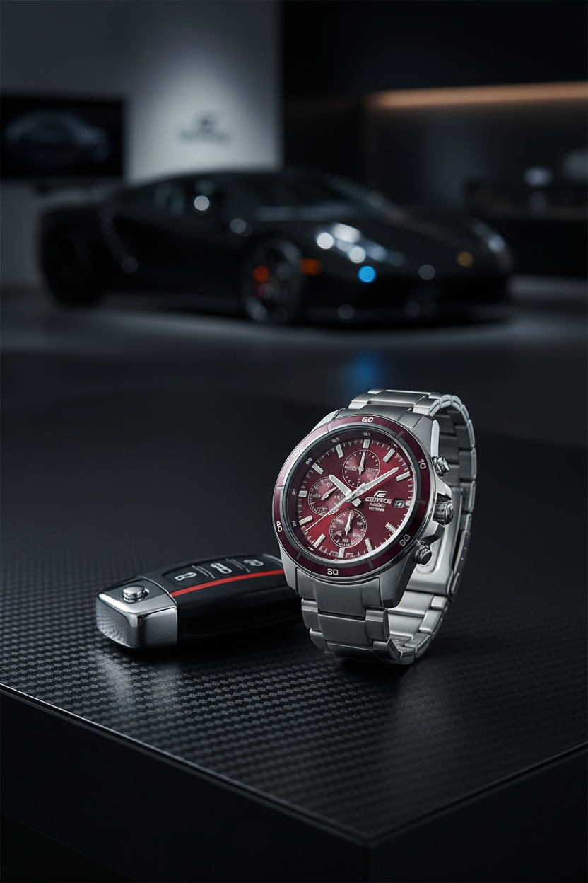 Reloj Casio Edifice EFR-526D-5CVU Rojo