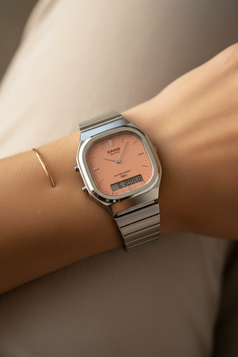 Reloj Casio Vintage AQ-240E-4A Rosado
