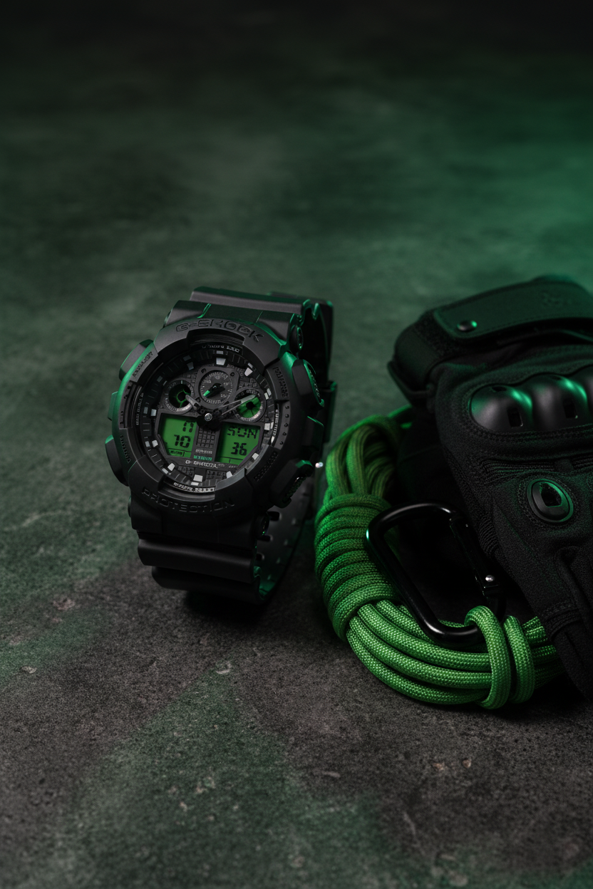 Reloj Casio G-Shock GA-100BEG-1A Negro