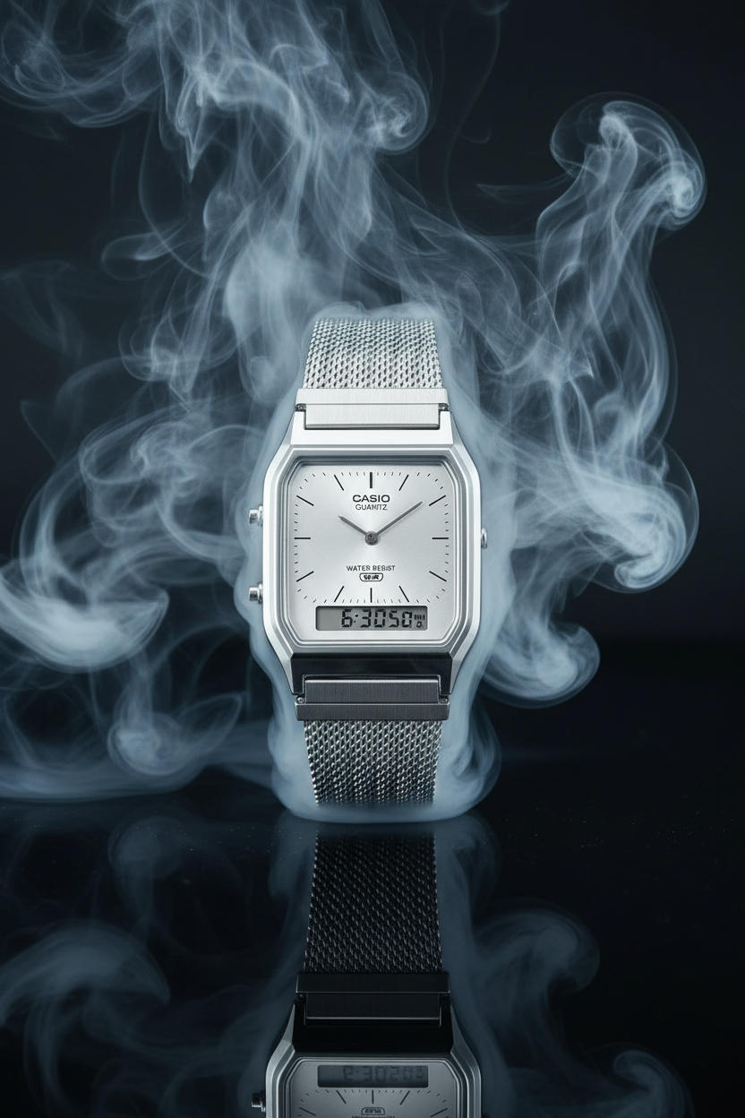 Reloj Casio Vintage AQ-230EM-7A Plateado