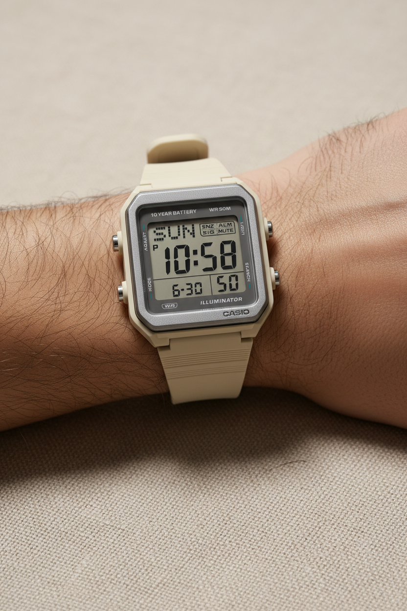 Reloj Casio W-221H-8AV Beige