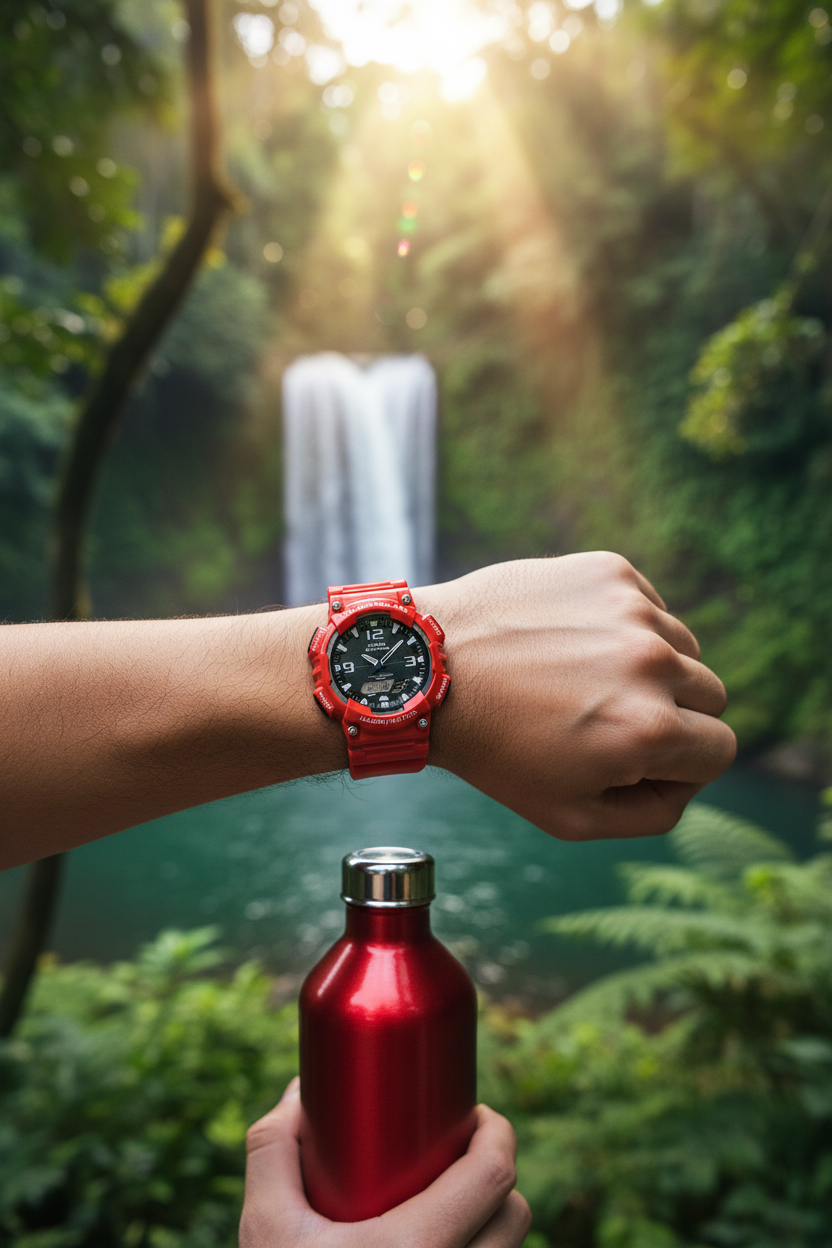 Reloj Casio AQ-S810WC-4AV Rojo