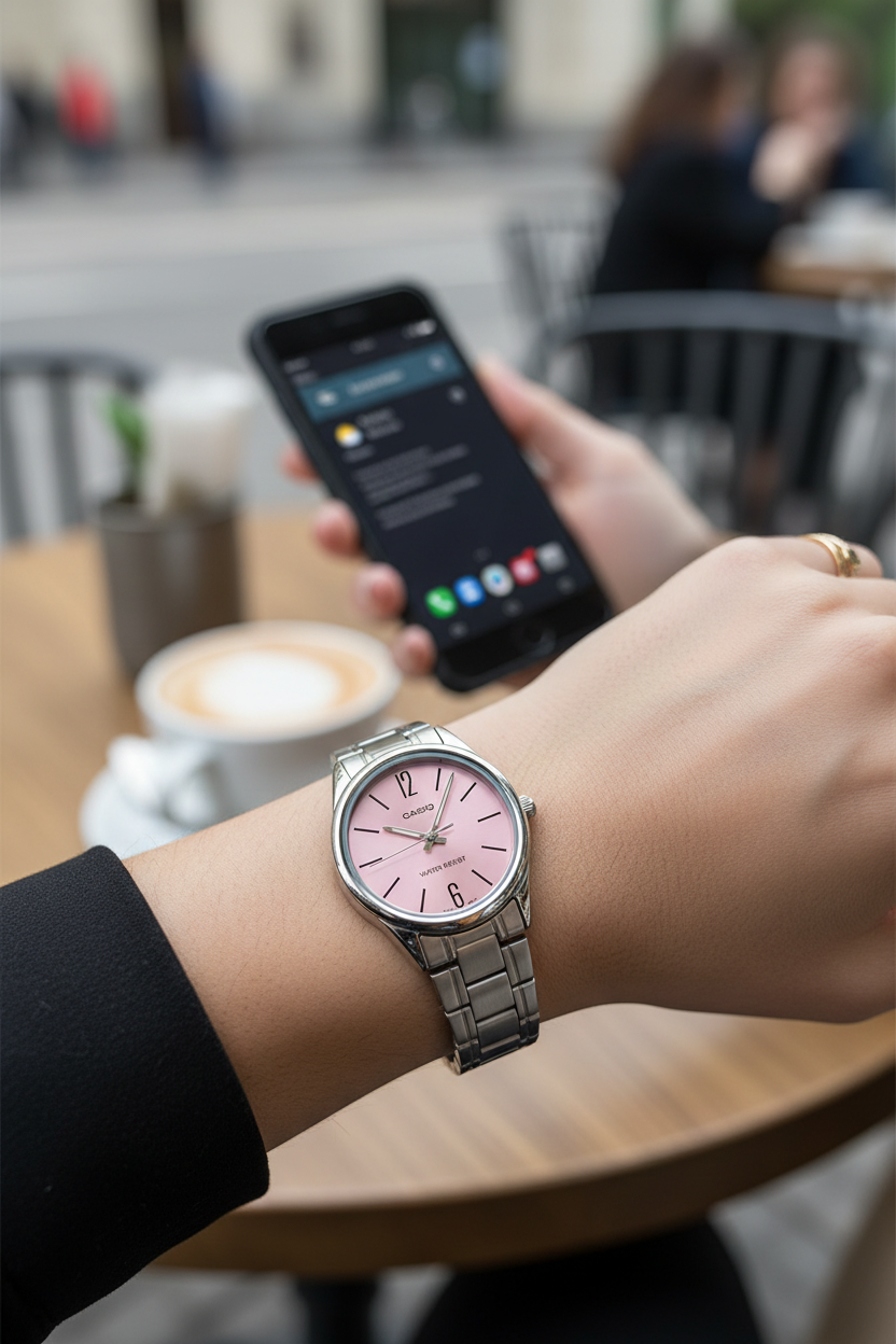 Reloj Casio LTP-V005D-4BU Rosado