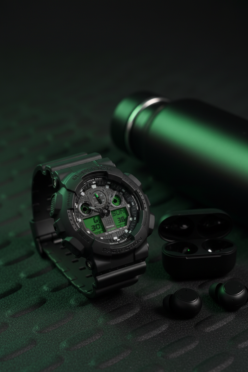 Reloj Casio G-Shock GA-100BEG-1A Negro