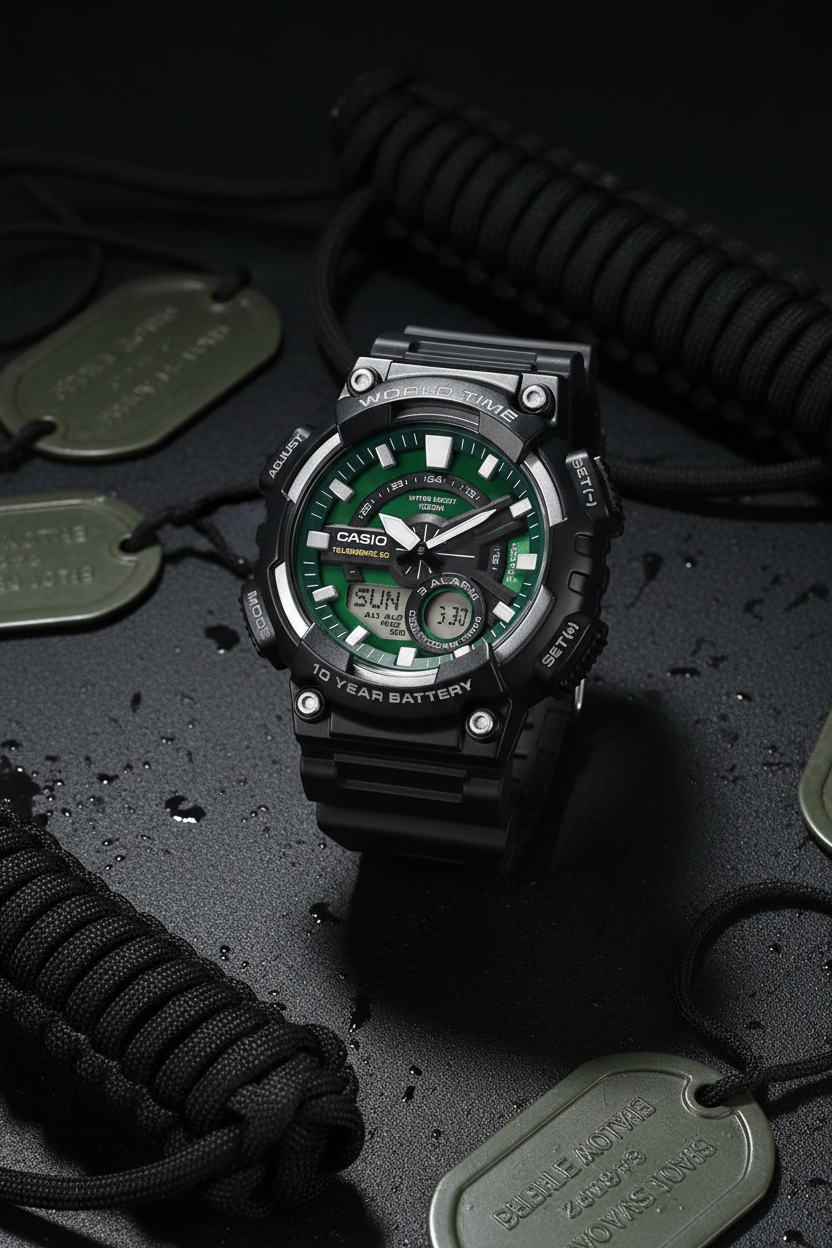 Reloj Casio AEQ-110W-3A2V Verde