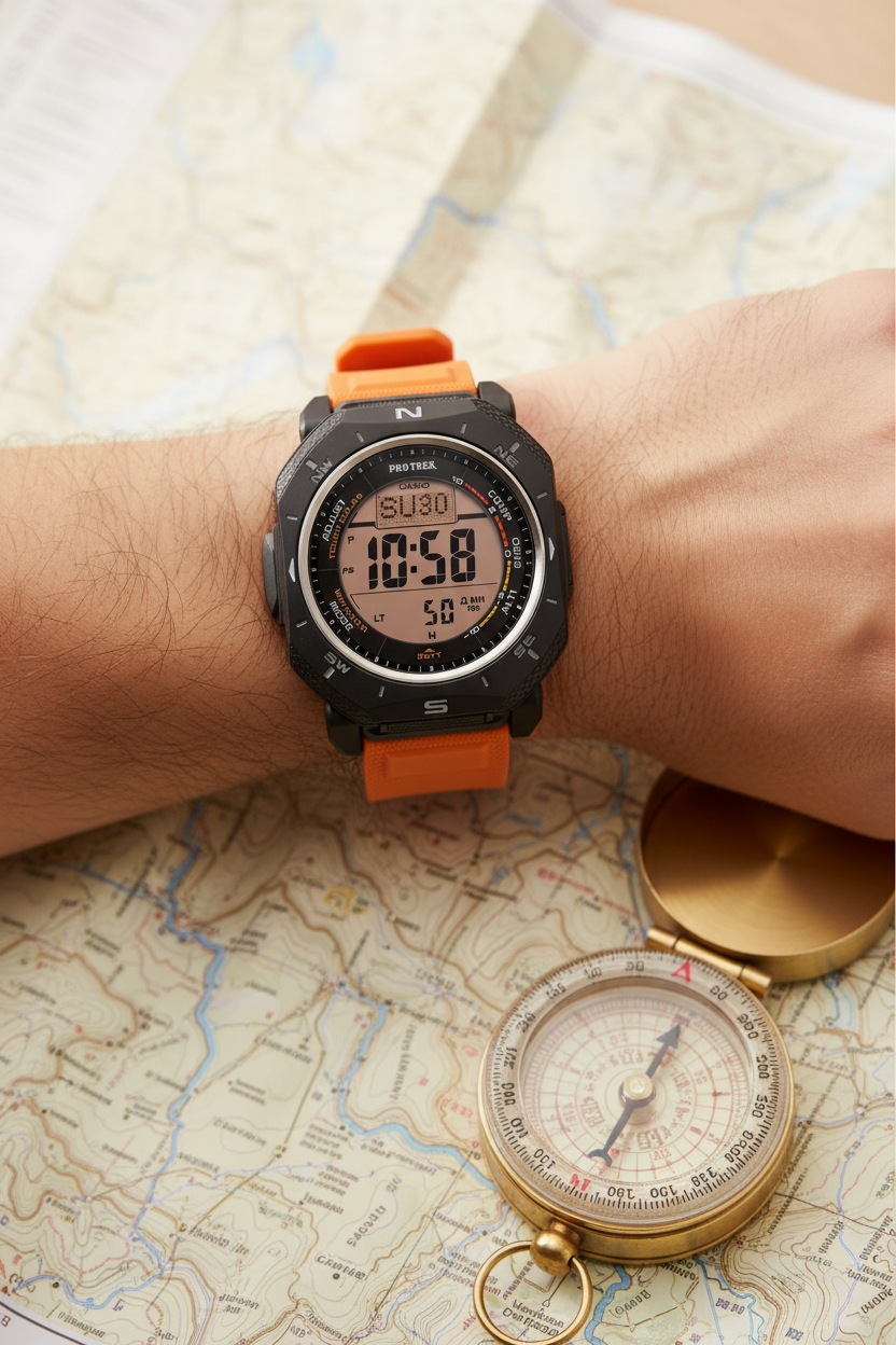 Reloj Casio Pro Trek PRG-69-4 Naranja