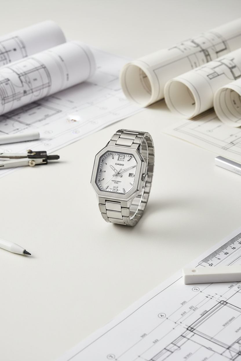 Reloj Casio MTP-B195D-7AV Blanco
