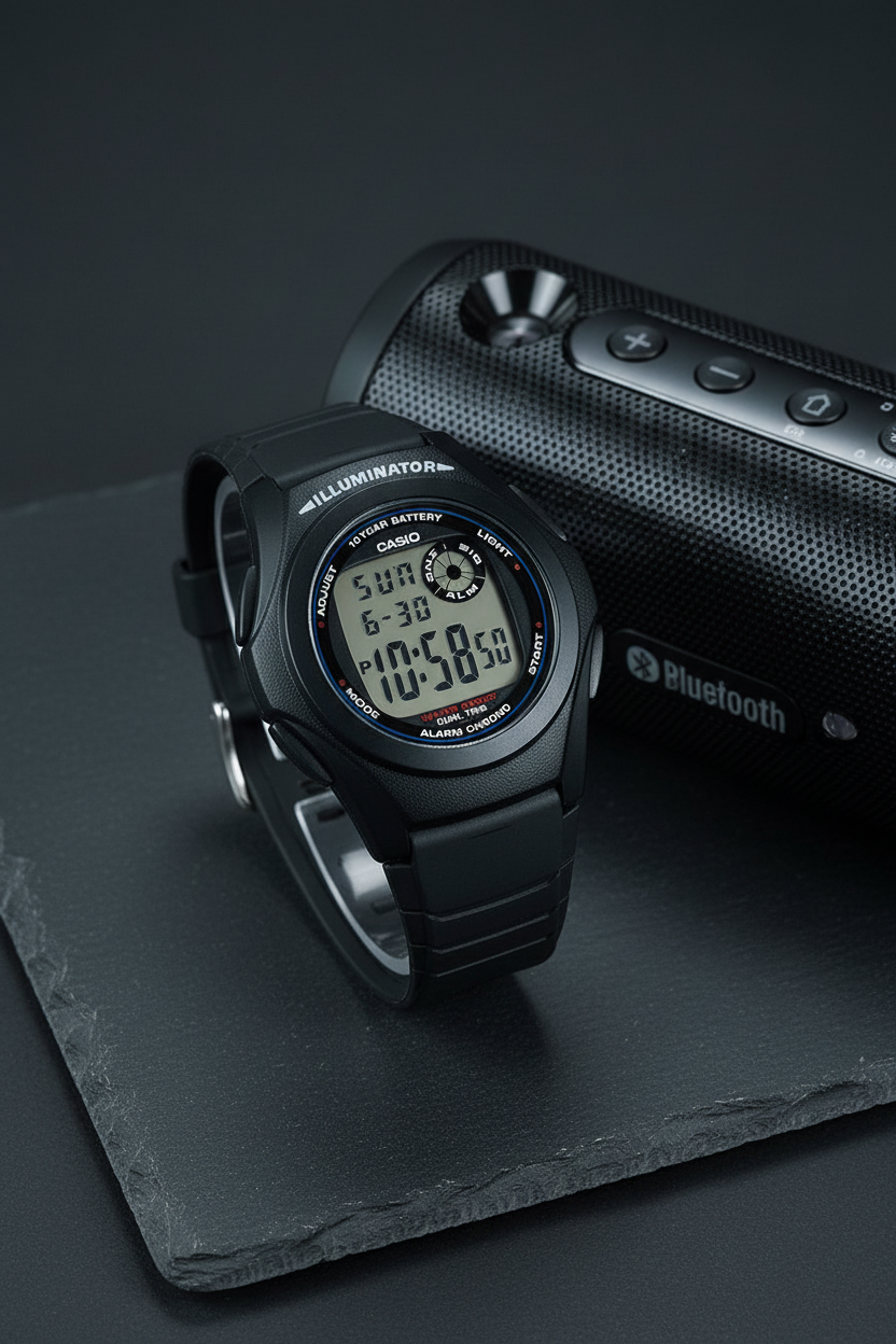 Reloj Casio F-200W-1A Negro
