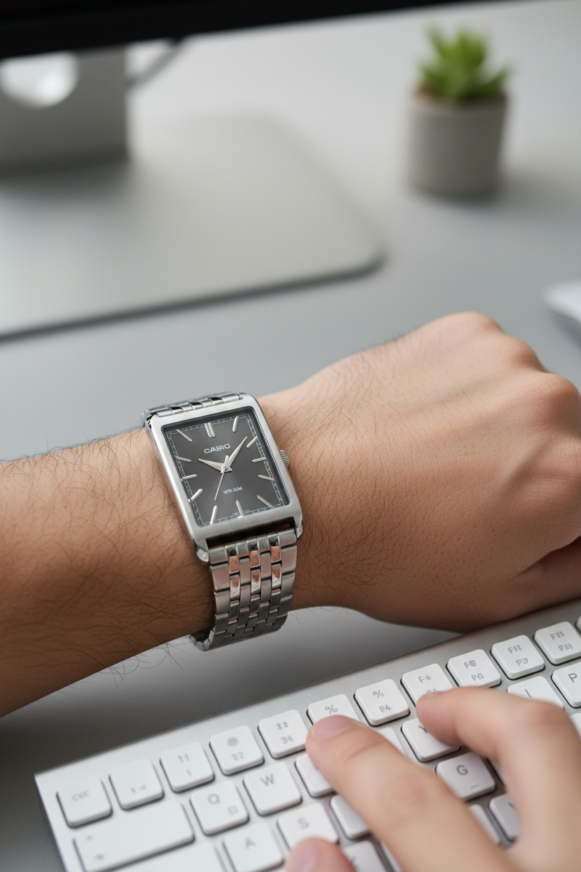 Reloj Casio MTP-B215D-8AV Gris
