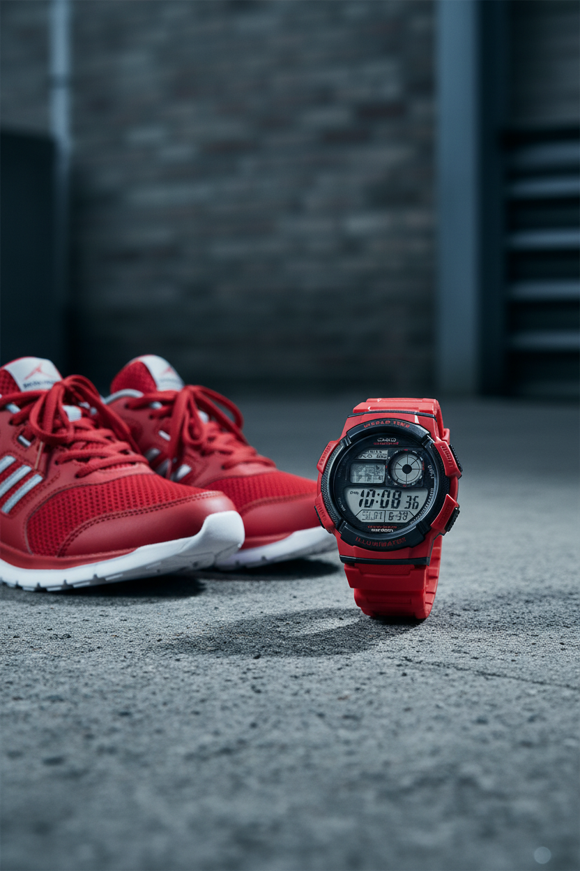 Reloj Casio AE-1000W-4AV Rojo