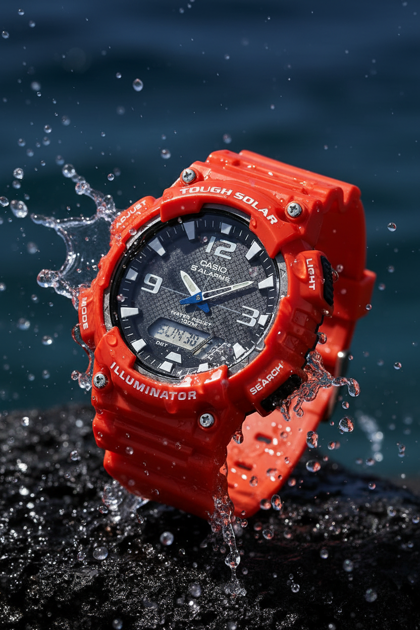 Reloj Casio AQ-S810WC-4AV Rojo