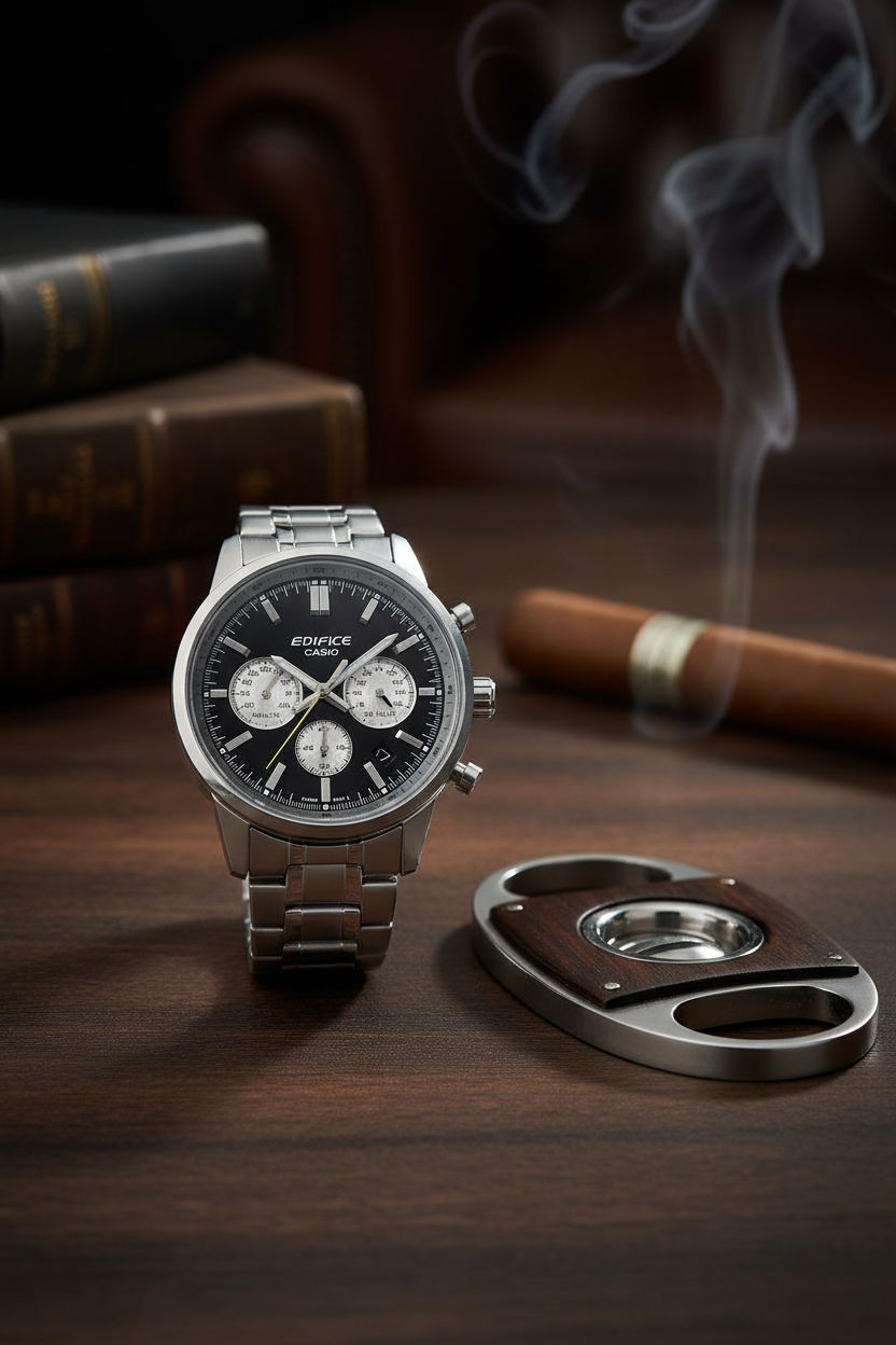 Reloj Casio Edifice EFR-575D-1A Plateado