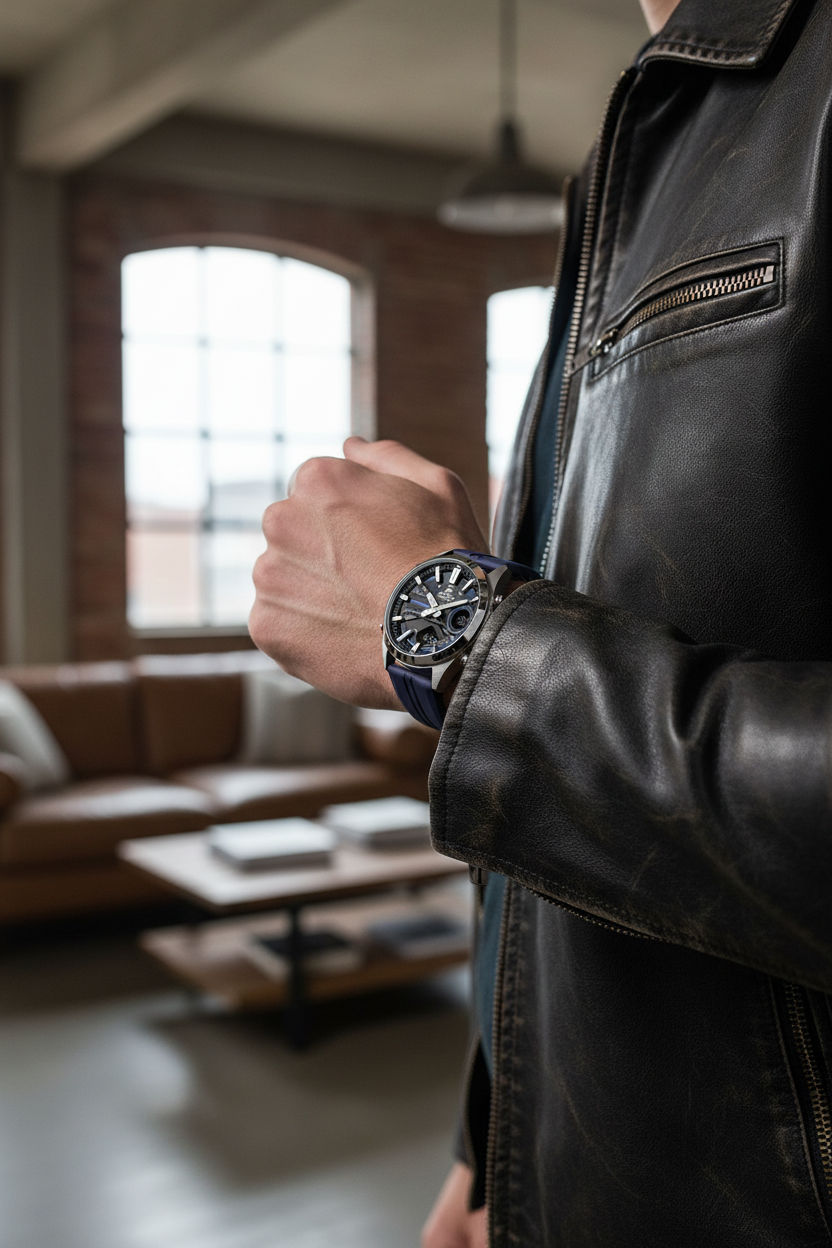 Reloj Casio Edifice EFV-C120P-1A2 Negro