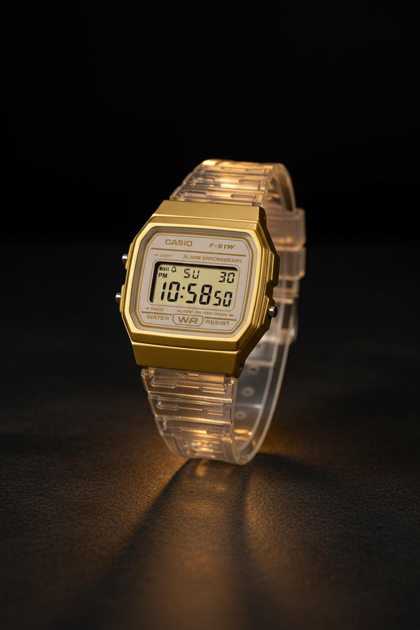 Reloj Casio Vintage F-91WS-7A2 Dorado