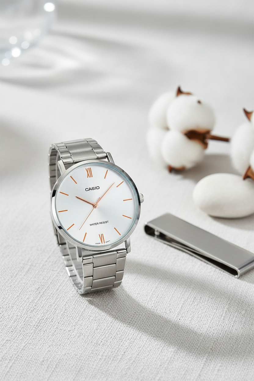 Reloj Casio MTP-VT01D-7BU Blanco