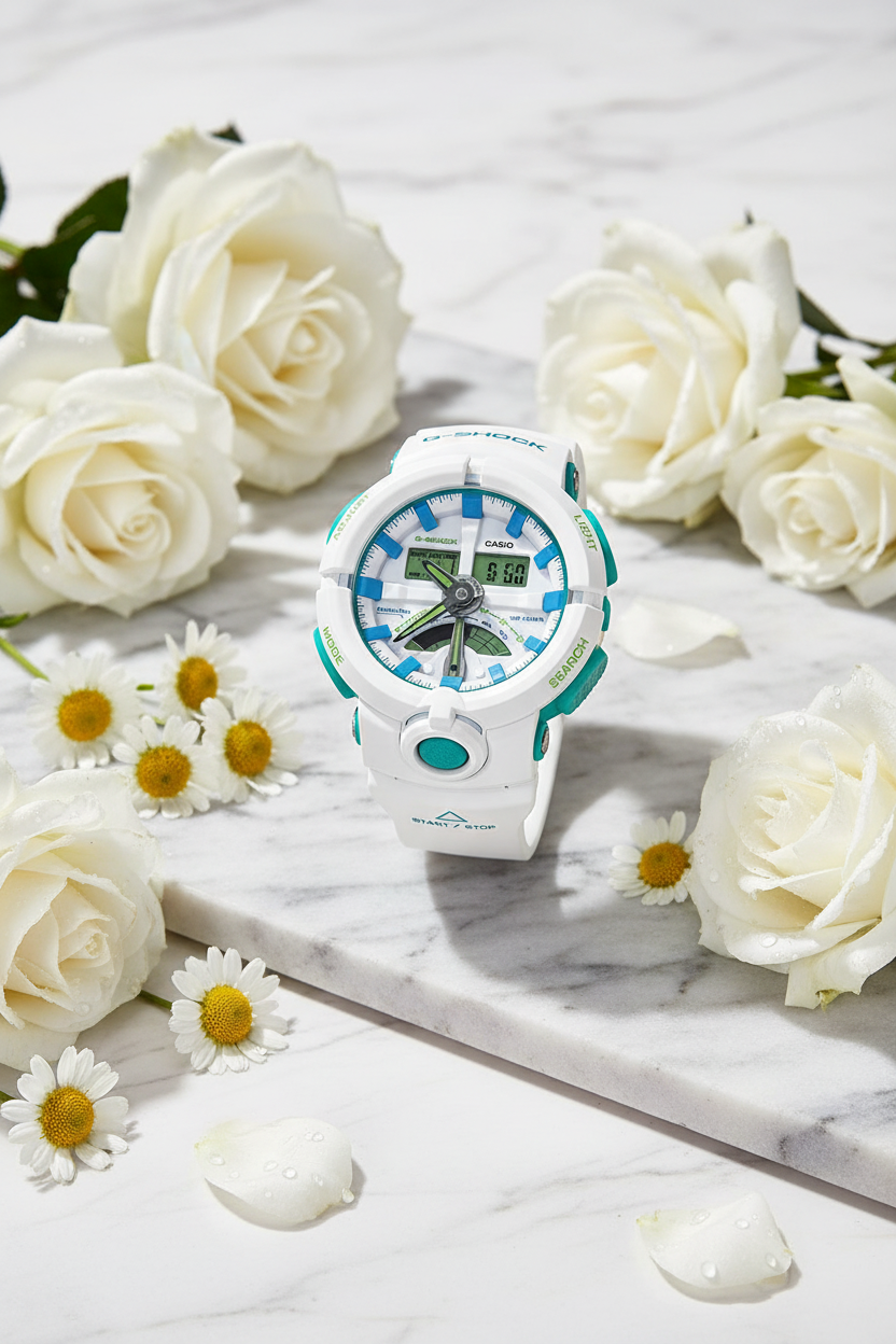 Reloj Casio G-Shock GA-500WG-7A Blanco