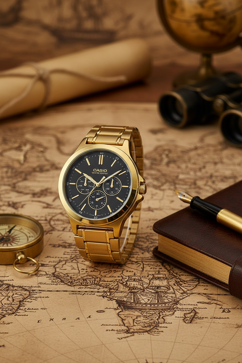 Reloj Casio MTP-V300G-1AU Negro