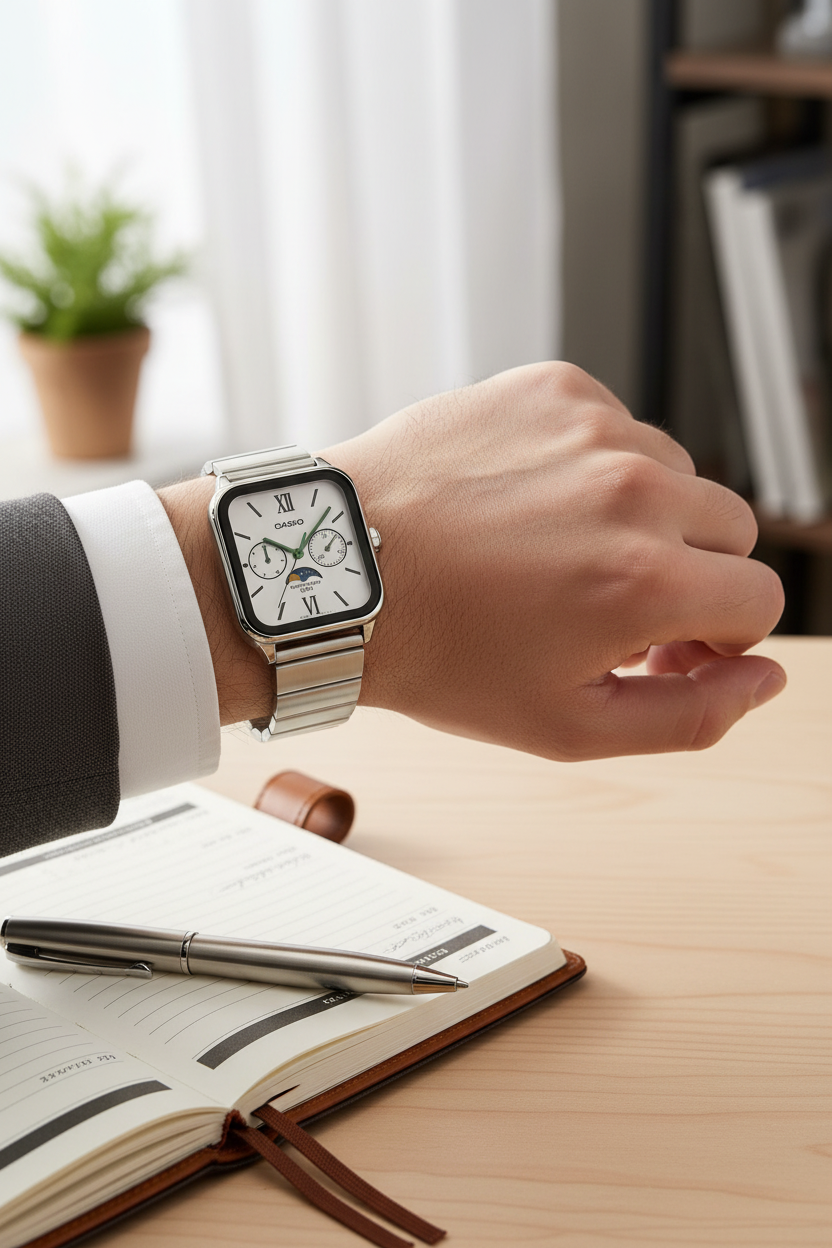 Reloj Casio MTP-M305D-7A2V Blanco