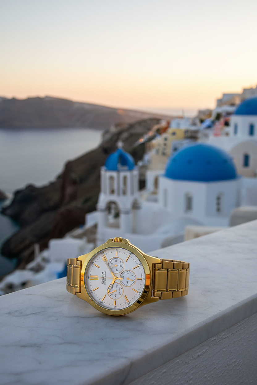 Reloj Casio MTP-V300G-7AU Blanco