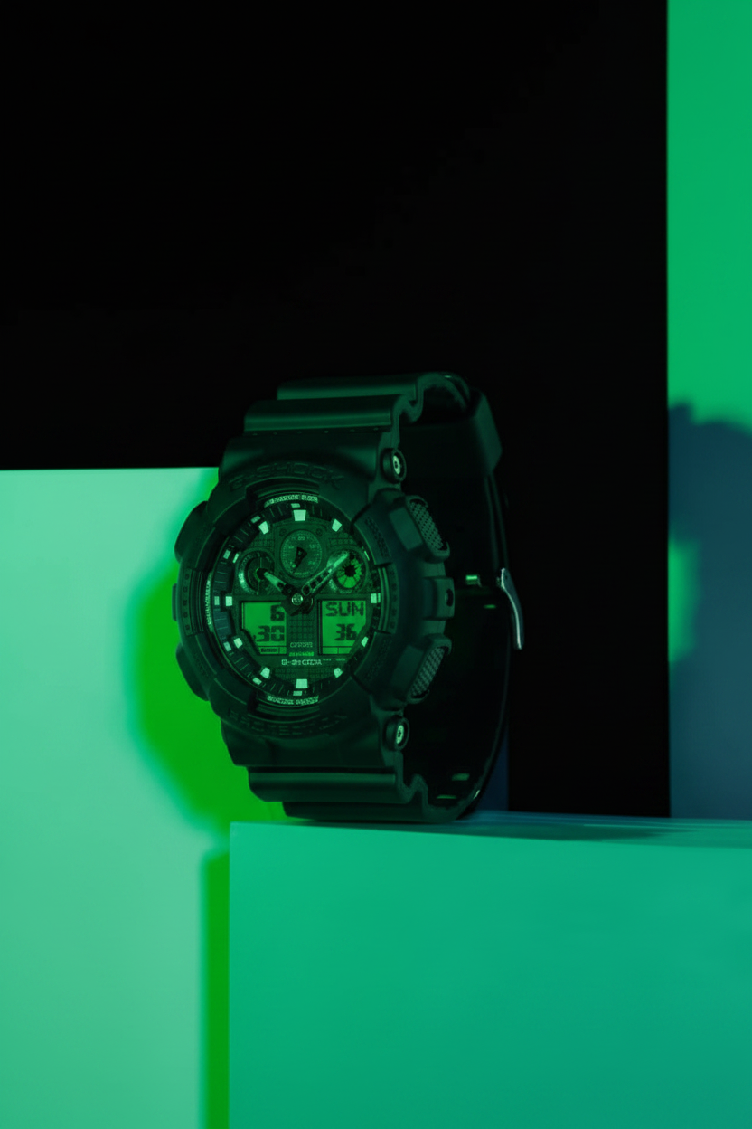 Reloj Casio G-Shock GA-100BEG-1A Negro
