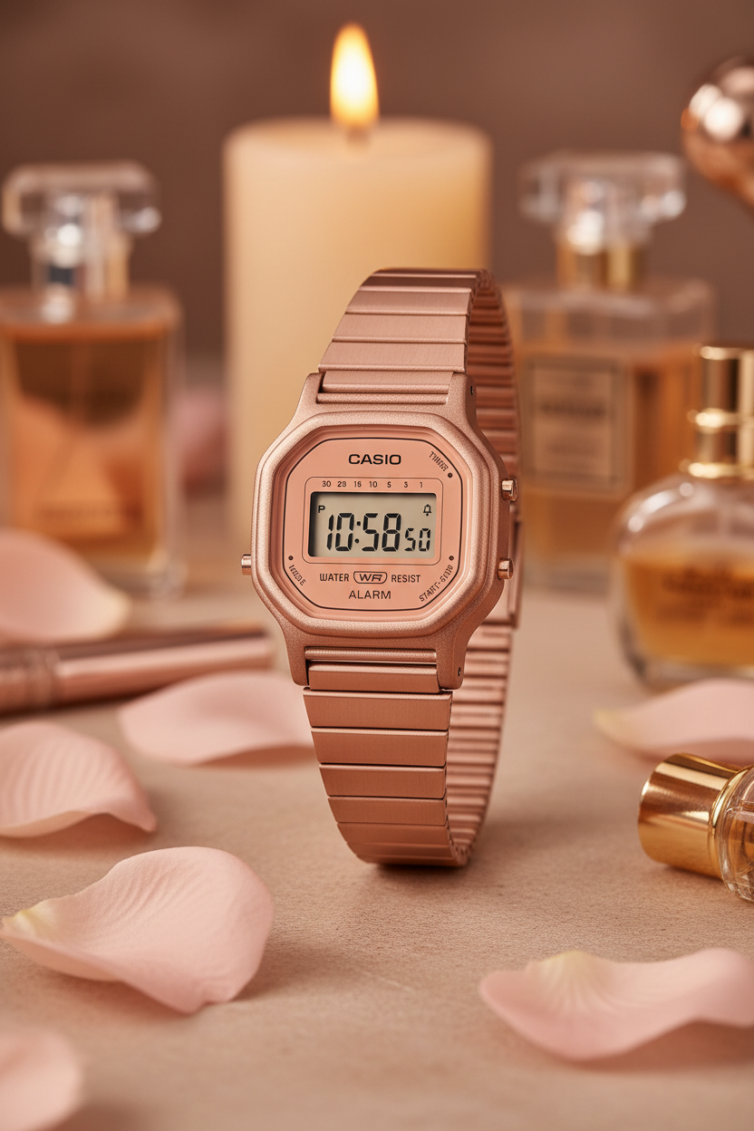 Reloj Casio Vintage LA-11WR-5A Palo Rosa