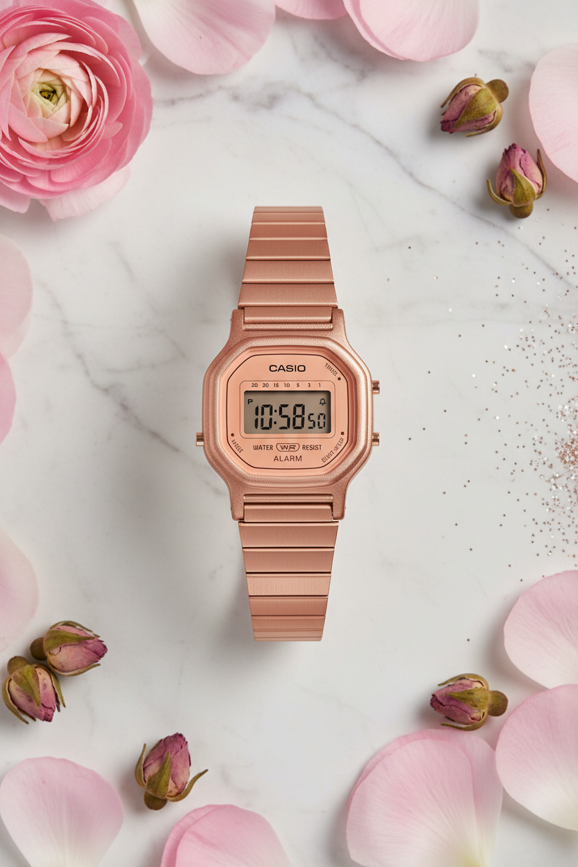 Reloj Casio Vintage LA-11WR-5A Palo Rosa