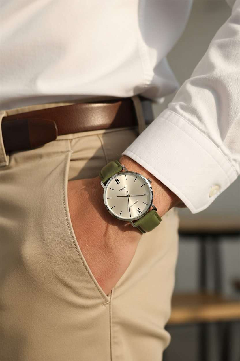 Reloj Casio MTP-VT01L-3BU Verde