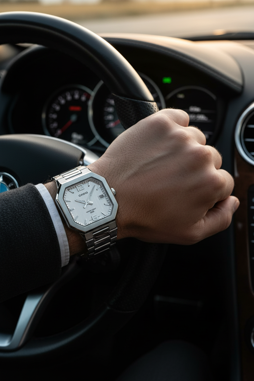 Reloj Casio MTP-B195D-7AV Blanco