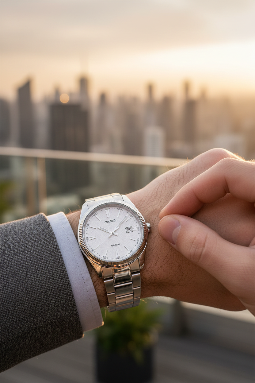 Reloj Casio MTP-1302DA-7AV Blanco