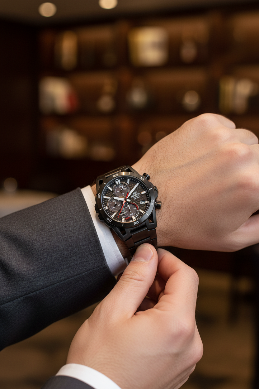 Reloj Casio Edifice EQS-960DC-1AVU Negro