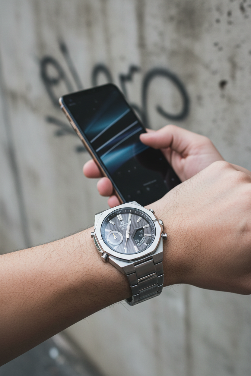 Reloj Casio Edifice ECB-S10D-8A Gris