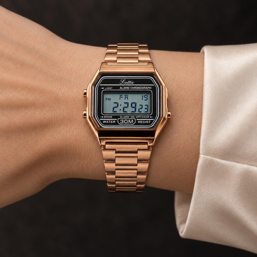 Reloj Scottie Retro Unisex Rosa / Mujer – foto