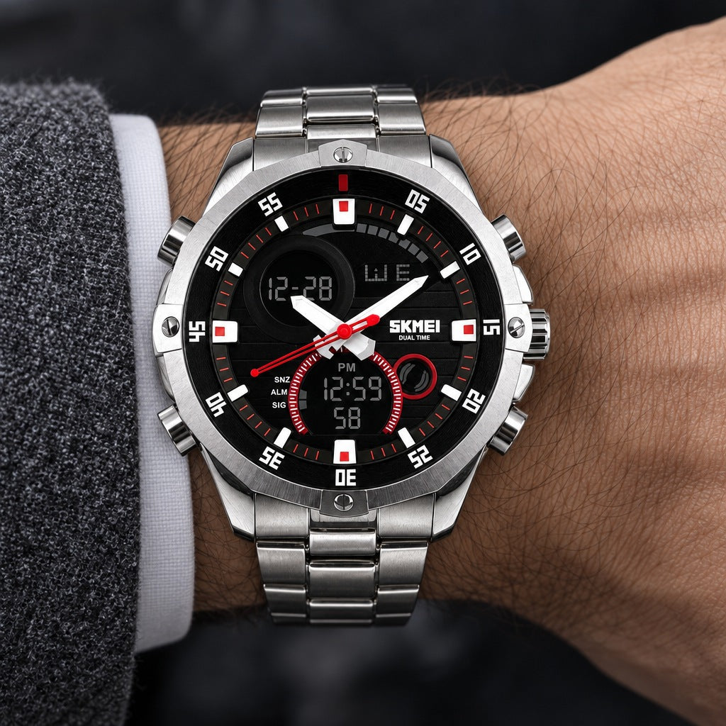 Reloj Scottie 1146 Plata – en la muñeca