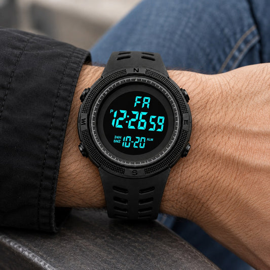 Reloj Skmei 1251 Todo Negro – en la muñeca