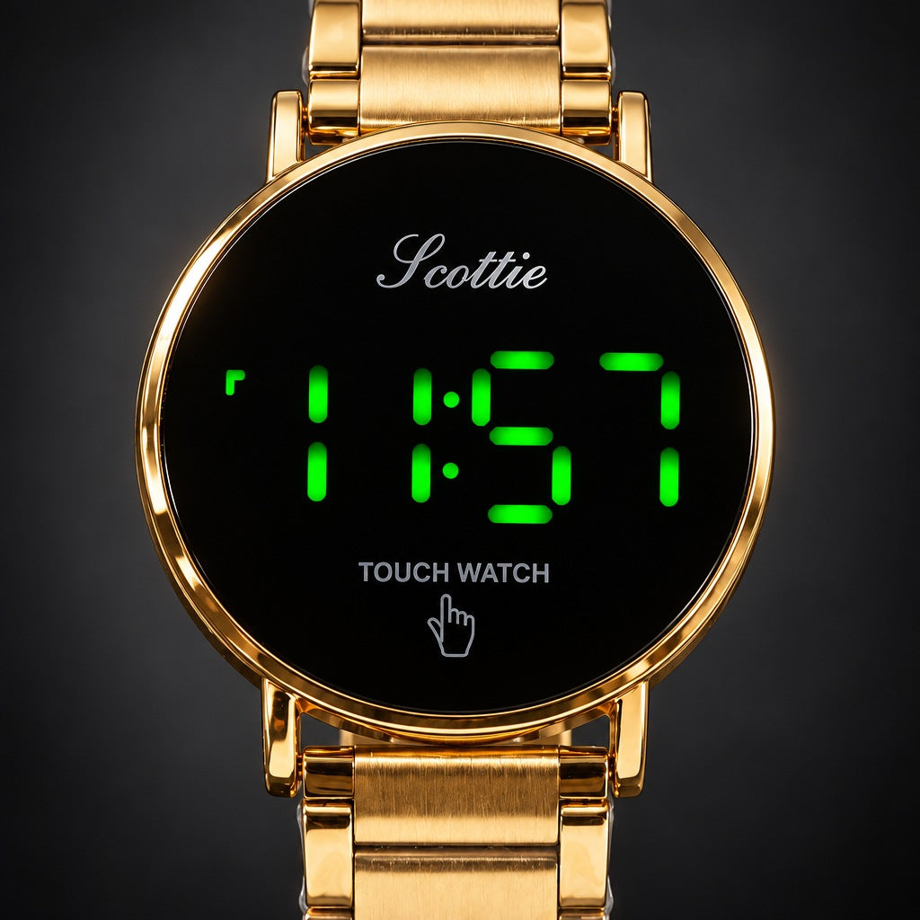 Reloj Scottie 1550 Touch Dorado – detalle del dial