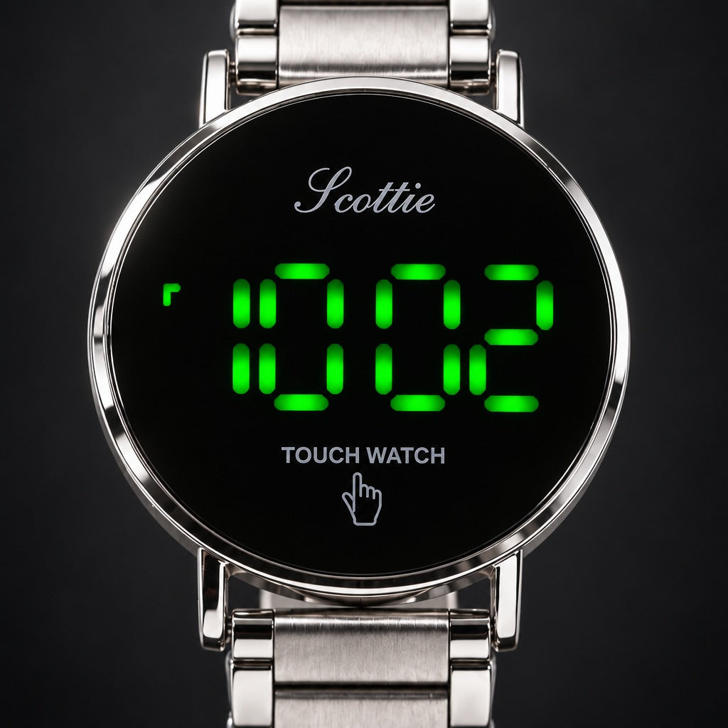 Reloj Scottie 1550 Touch Plata – detalle del dial