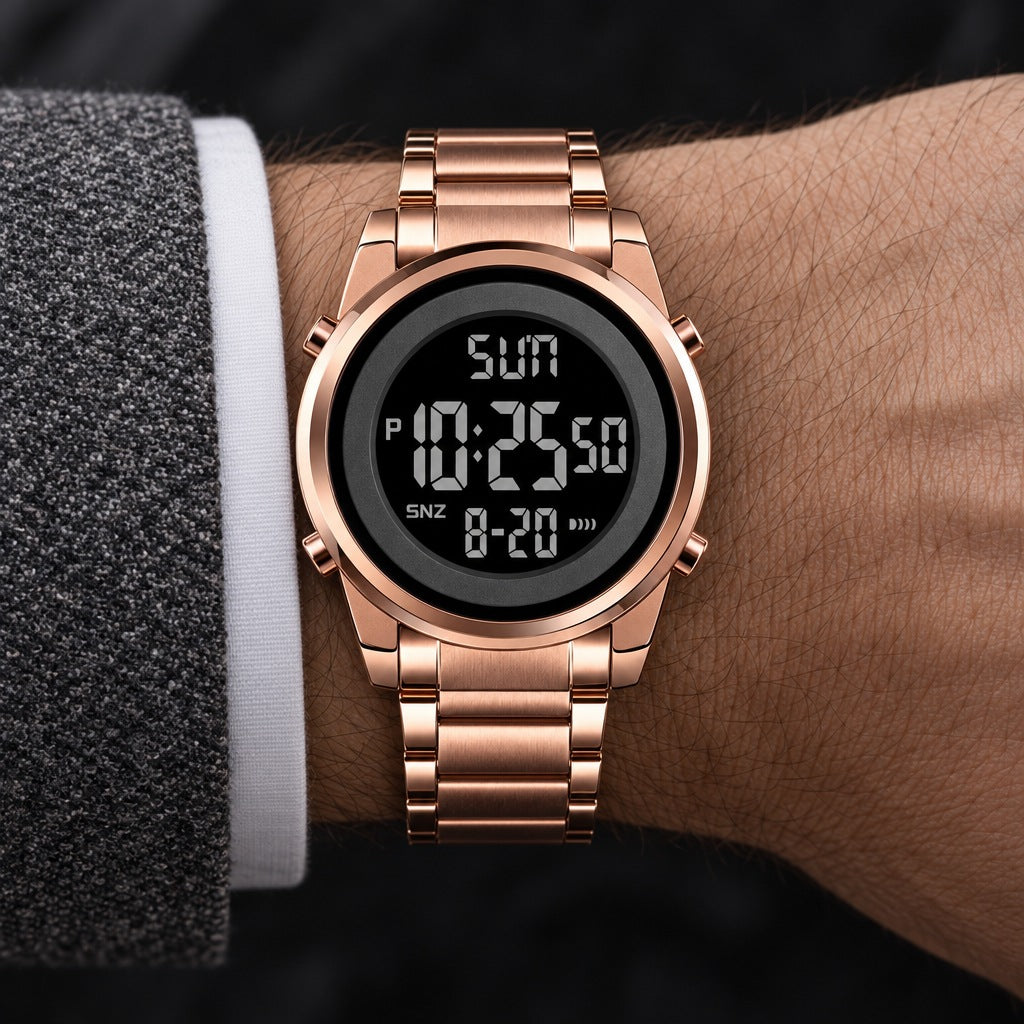 Reloj Skmei 1611 Rosa – en la muñeca