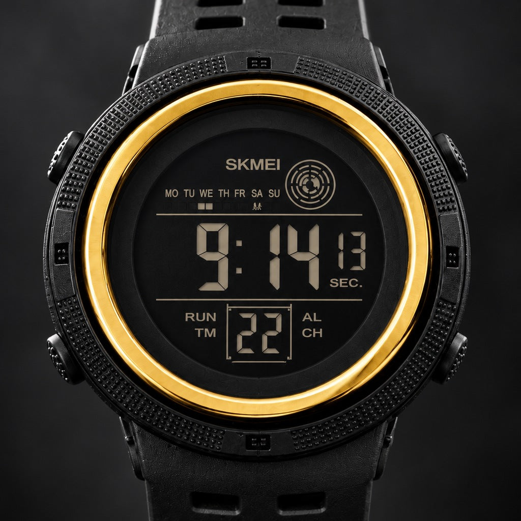 Reloj Skmei 1773 Negro Dorado para Niño – detalle del dial
