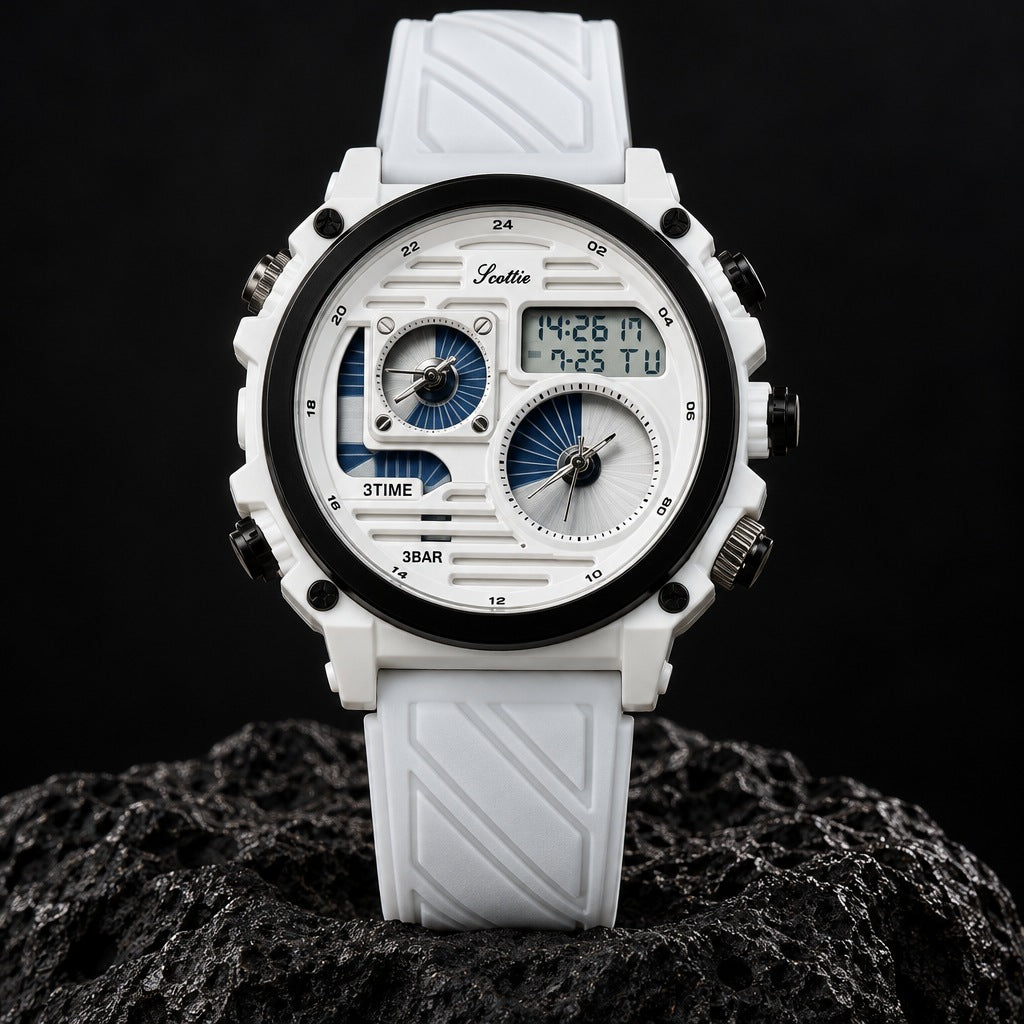 Reloj Scottie 2202 Blanco Silicona – foto principal
