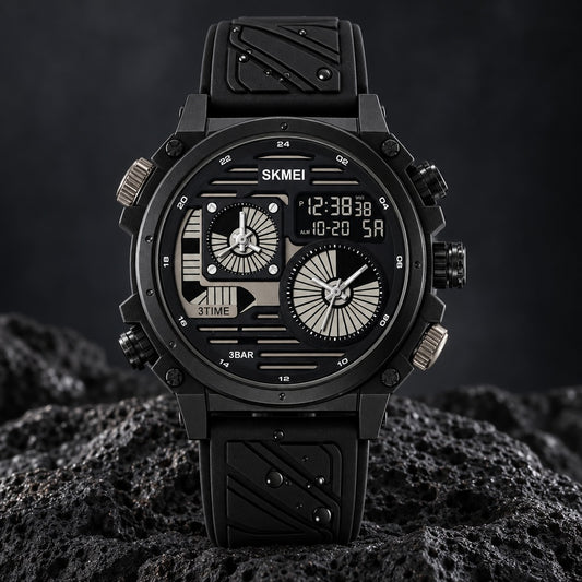 Reloj Scottie 2202 Todo Negro Silicona – foto principal