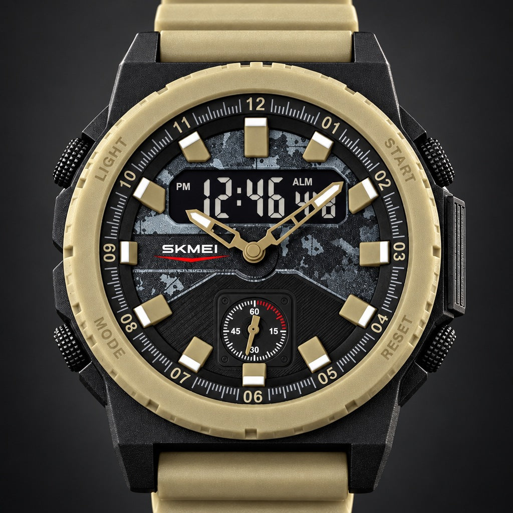 Reloj Skmei 2355 Beige – detalle del dial