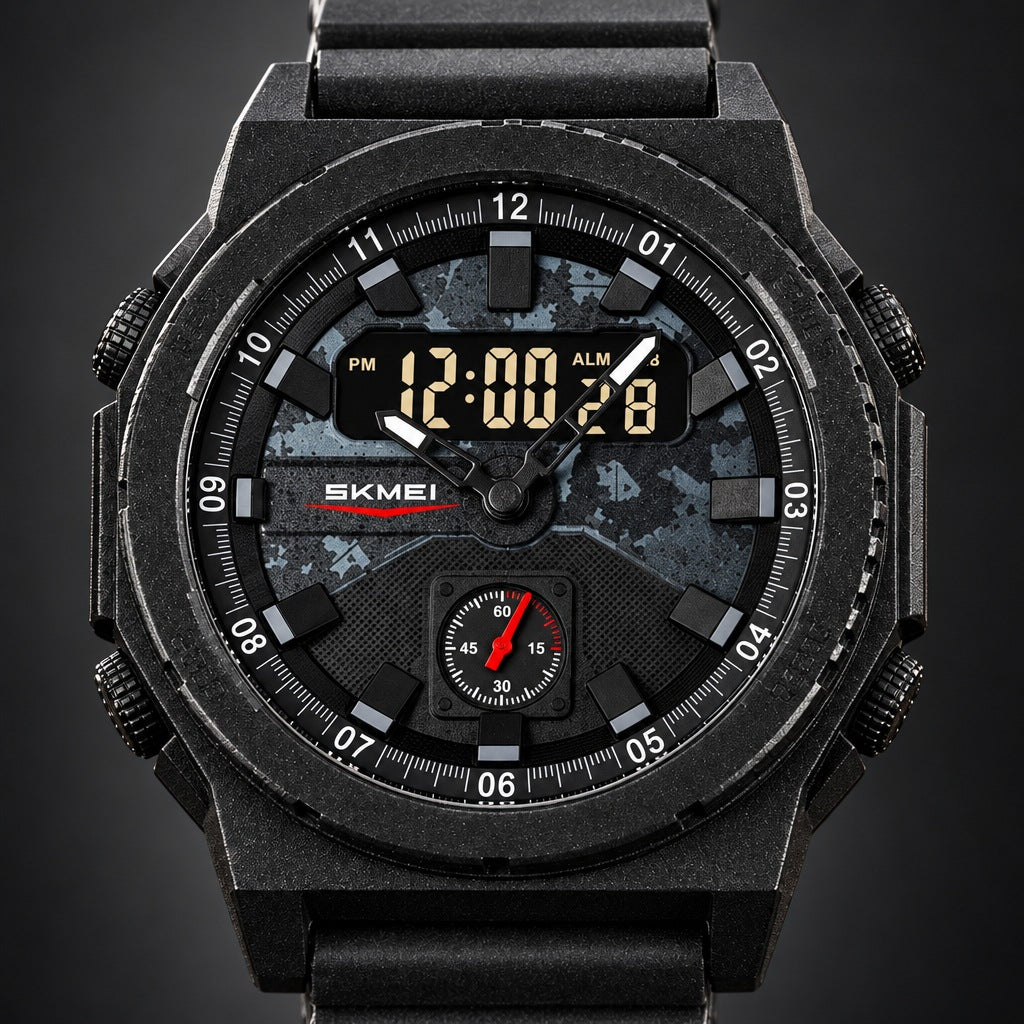 Reloj Skmei 2355 Negro Puntero Blanco – detalle del dial