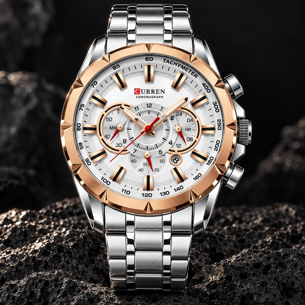 Reloj Curren 8363 Plata Cobre – foto principal