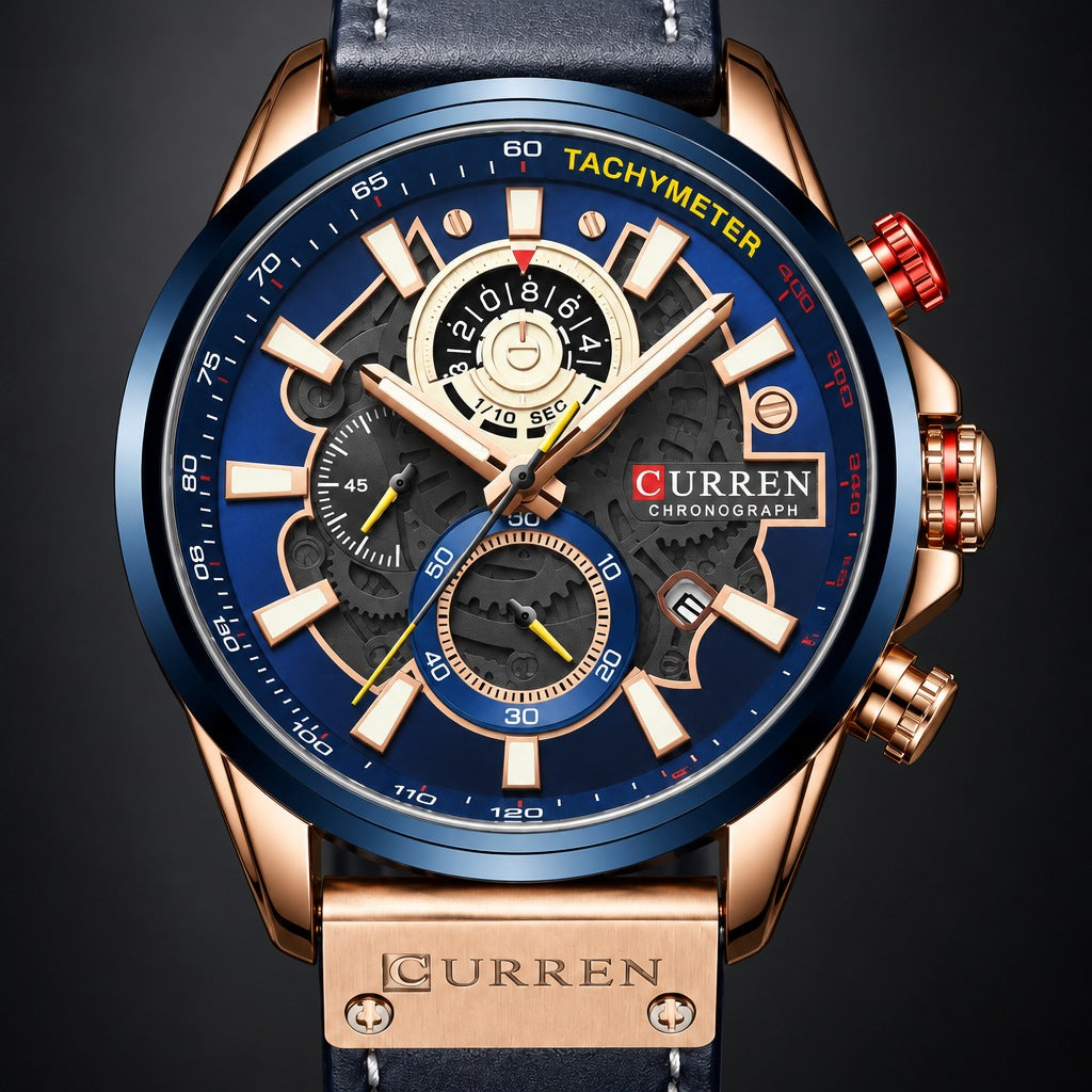 Reloj Curren 8380 Azul – detalle del dial