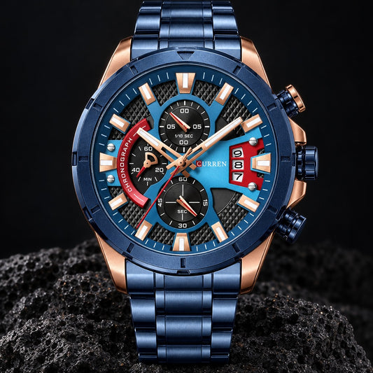 Reloj Curren 8401 Azul Cobre – foto principal