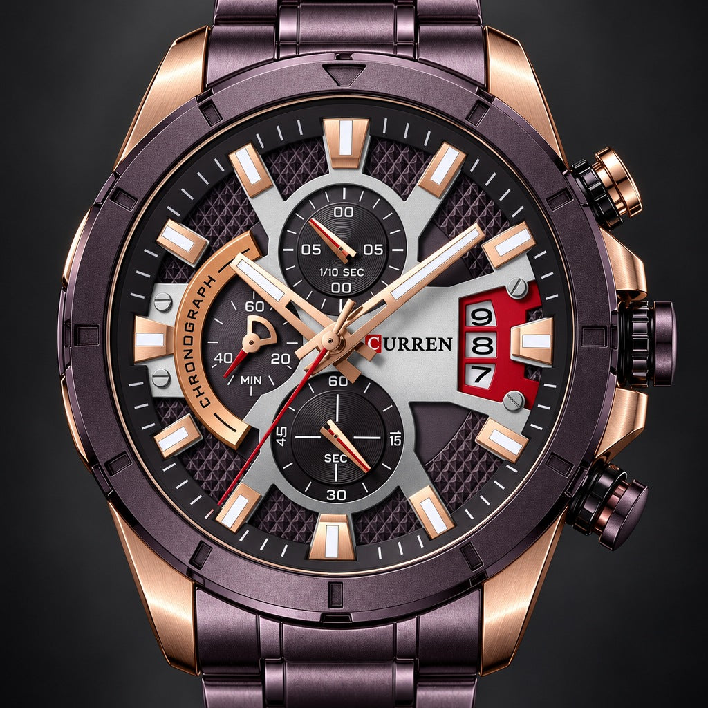 Reloj Curren 8401 Mora – detalle del dial